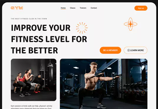 Gym and Fitness design inspiration 3