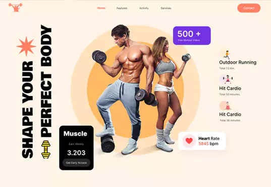 Gym and Fitness design inspiration 5